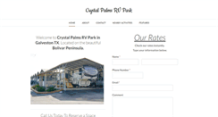 Desktop Screenshot of crystalpalmsrvpark.com